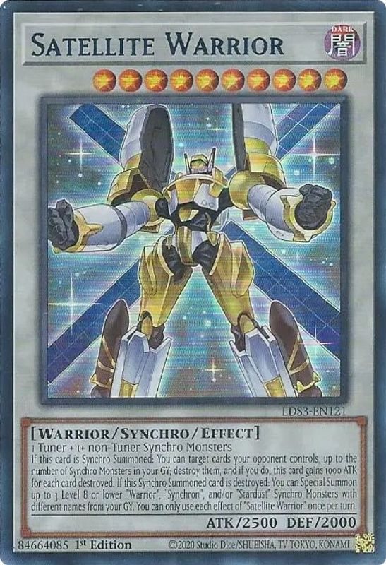 Satellite Warrior (Blue) - LDS3-EN121 - Ultra Rare