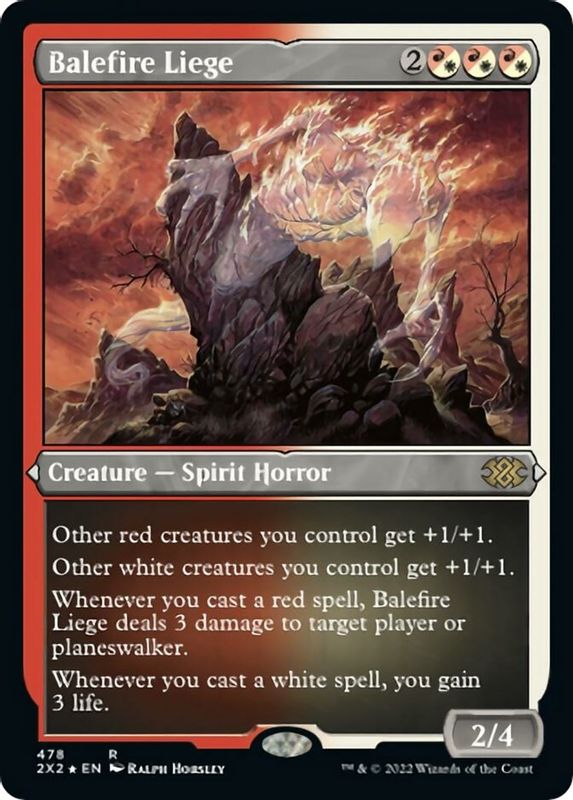 Balefire Liege (Foil Etched) - 478 - Rare