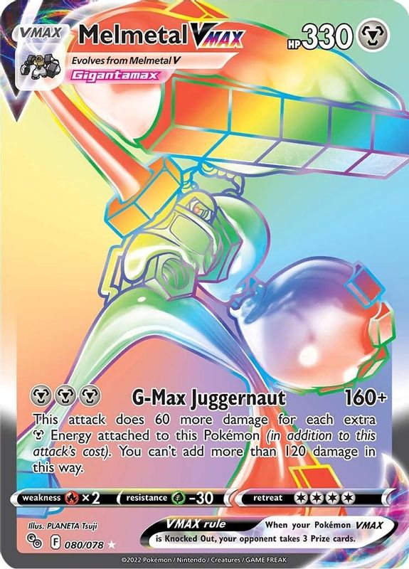 Melmetal VMAX (Secret) - 080/078 - Secret Rare