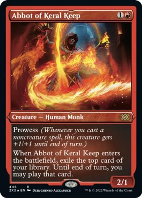 Abbot of Keral Keep (Foil Etched) - 446 - Rare