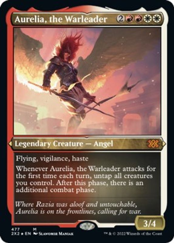 Aurelia, the Warleader (Foil Etched) - 477 - Mythic