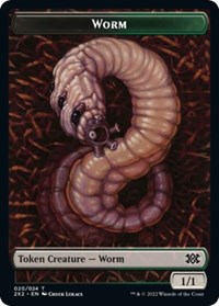 Worm Token - 2X2 - 20