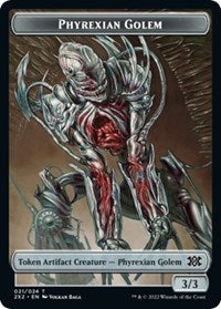 Phyrexian Golem Token - 2X2 - 21