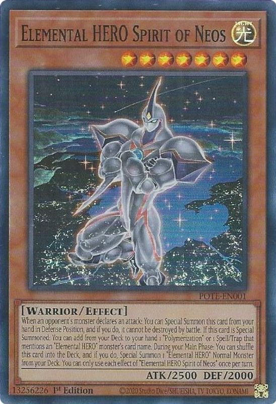 Elemental HERO Spirit of Neos - POTE-EN001 - Super Rare