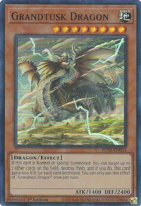 Grandtusk Dragon - POTE-EN033 - Super Rare