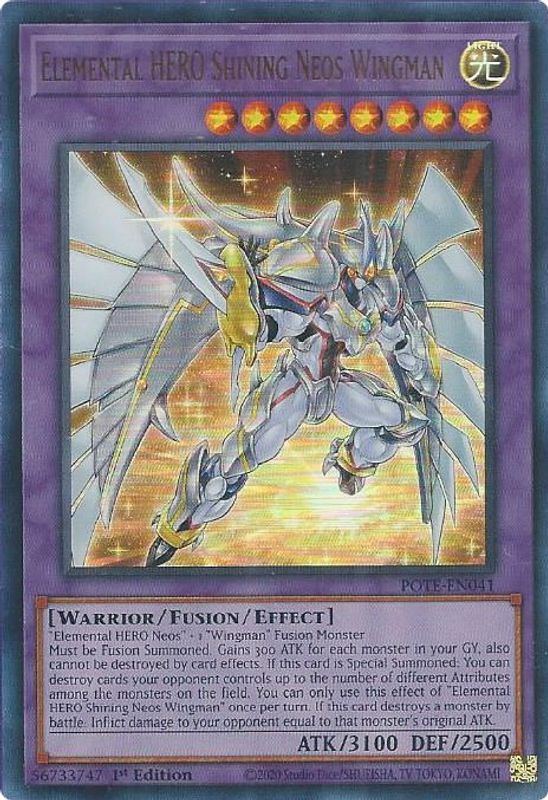 Elemental HERO Shining Neos Wingman - POTE-EN041 - Ultra Rare