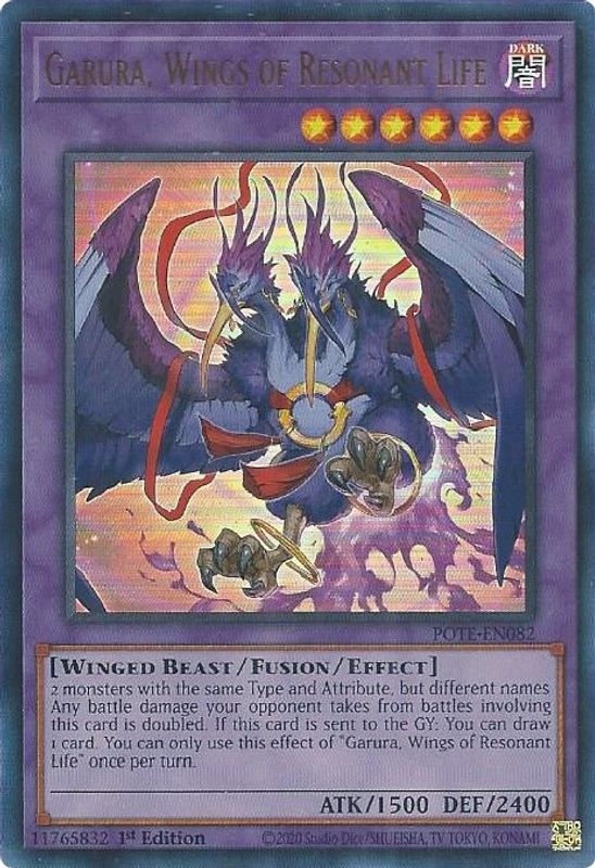 Garura, Wings of Resonant Life - POTE-EN082 - Ultra Rare