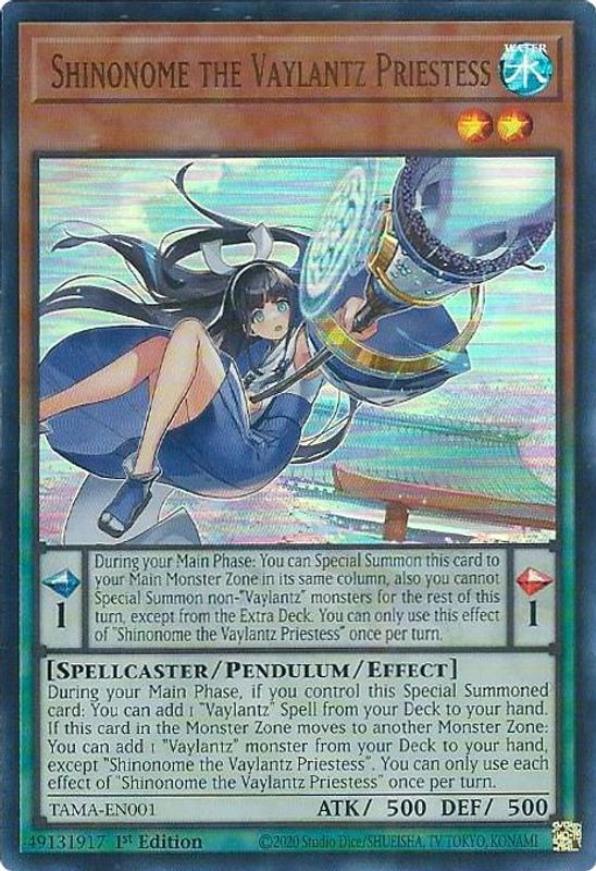 Shinonome the Vaylantz Priestess - TAMA-EN001 - Ultra Rare