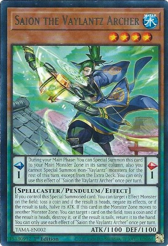 Saion the Vaylantz Archer - TAMA-EN002 - Rare