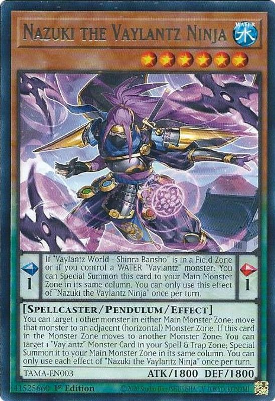 Nazuki the Vaylantz Ninja - TAMA-EN003 - Rare