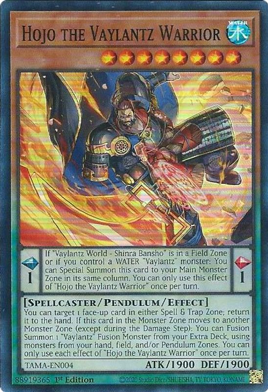 Hojo the Vaylantz Warrior - TAMA-EN004 - Super Rare