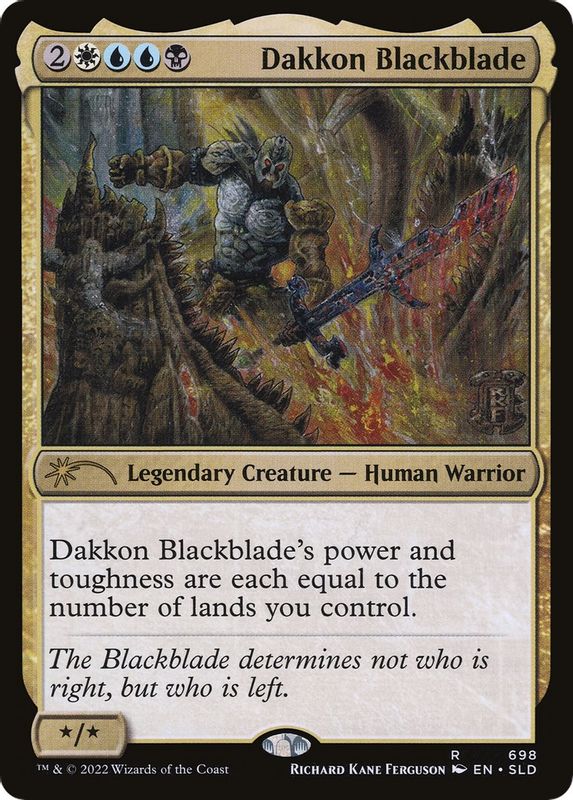 Dakkon Blackblade - 698 - Rare