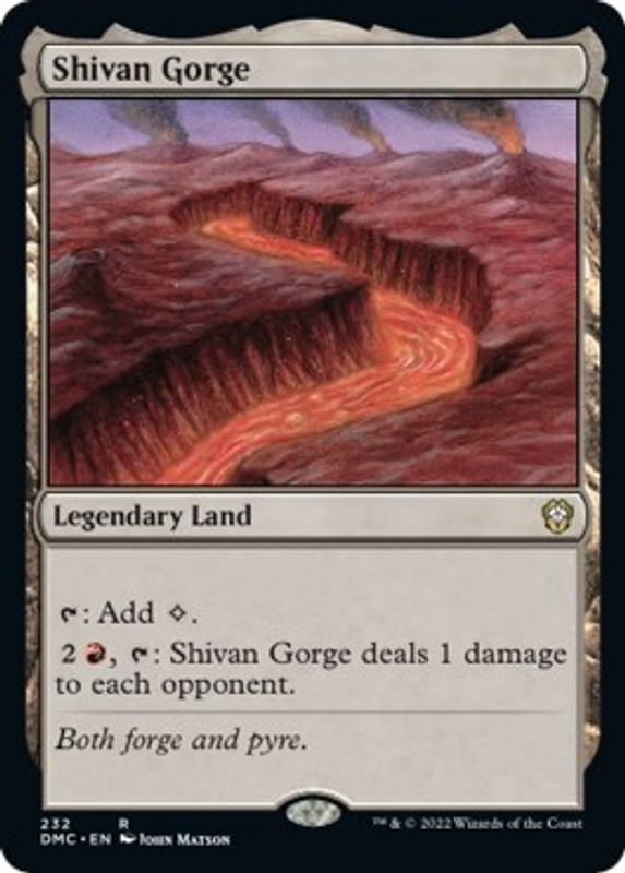 Shivan Gorge - 232 - Rare