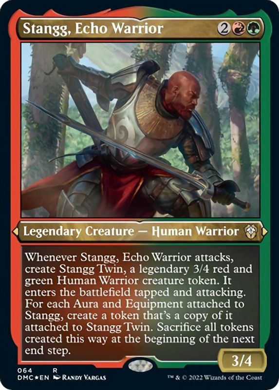 Stangg, Echo Warrior (Foil Etched) - 64 - Rare