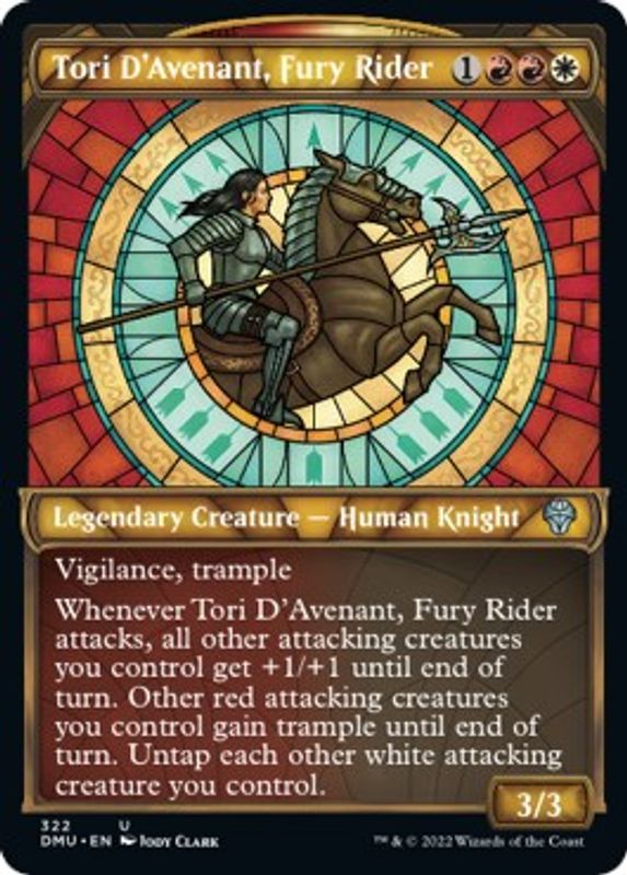 Tori D'Avenant, Fury Rider (Showcase) - 322 - Uncommon