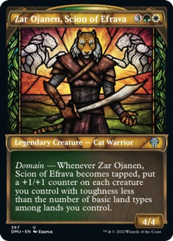 Zar Ojanen, Scion of Efrava (Textured Foil) - 367 - Uncommon