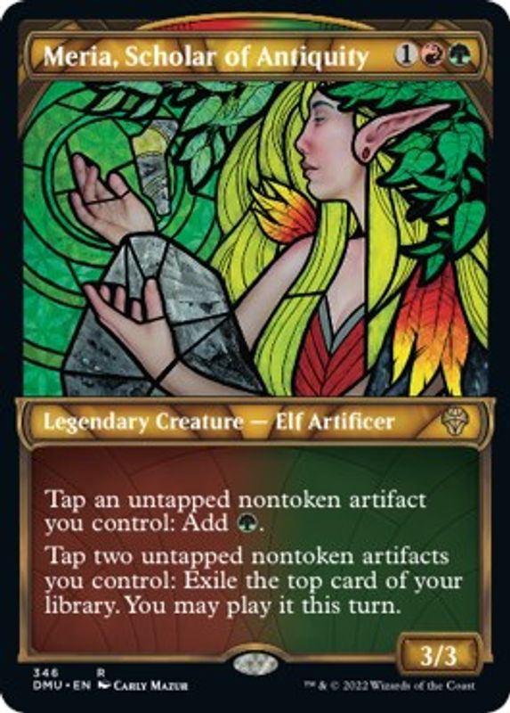 Meria, Scholar of Antiquity (Textured Foil) - 346 - Rare