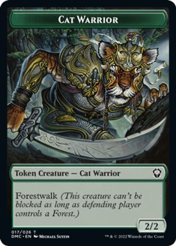 Cat Warrior Token - 17 - Token