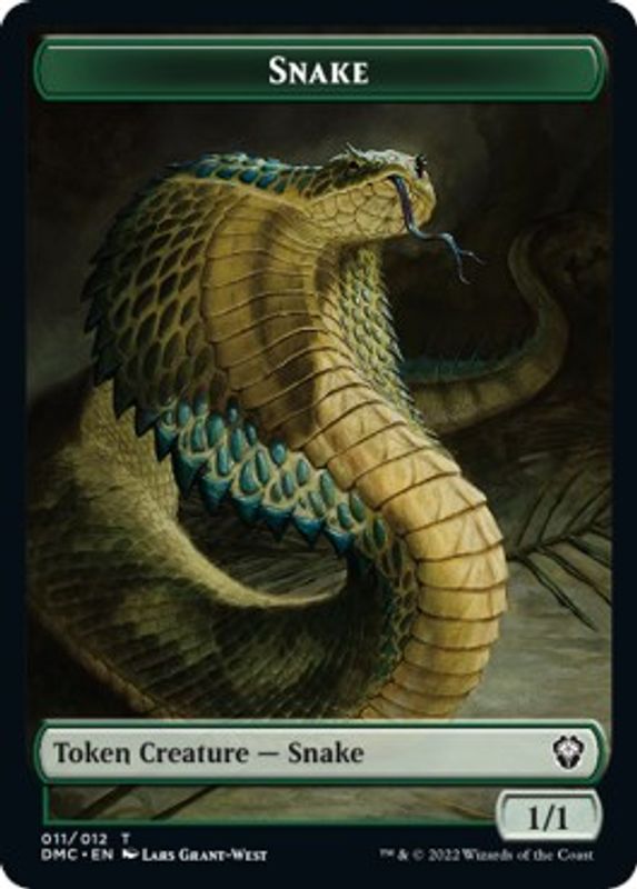 Snake // Egg Double-sided Token - Token