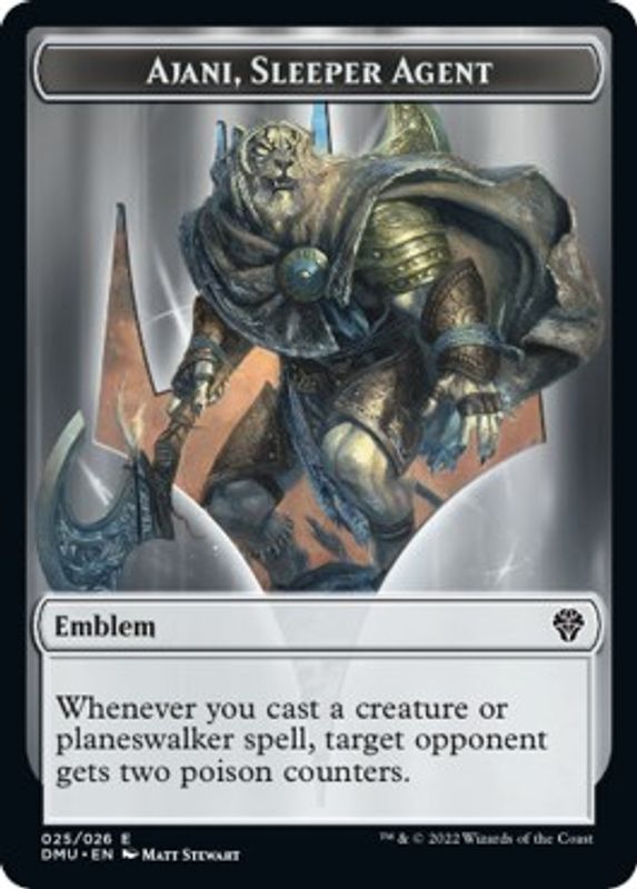 Emblem - Ajani, Sleeper Agent - 25 - Token