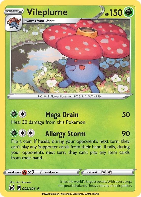 Vileplume - 003/196 - Holo Rare