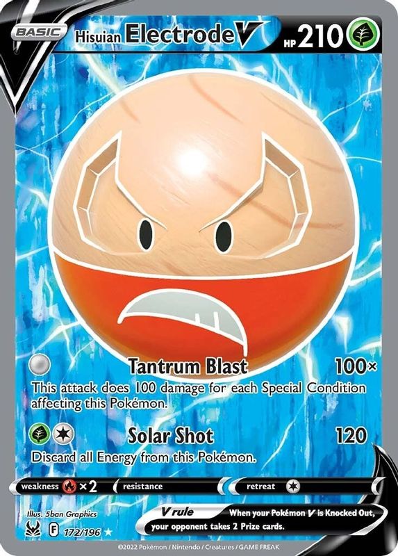 Hisuian Electrode V (Full Art) - 172/196 - Ultra Rare