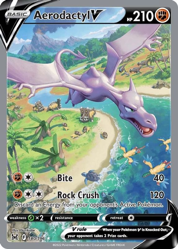 Aerodactyl V (Alternate Full Art) - 180/196 - Ultra Rare