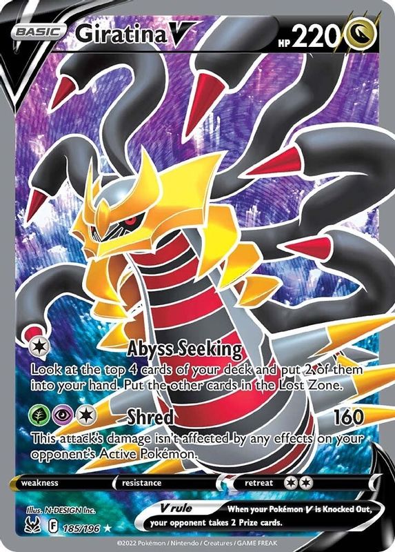 Giratina V (Full Art) - 185/196 - Ultra Rare