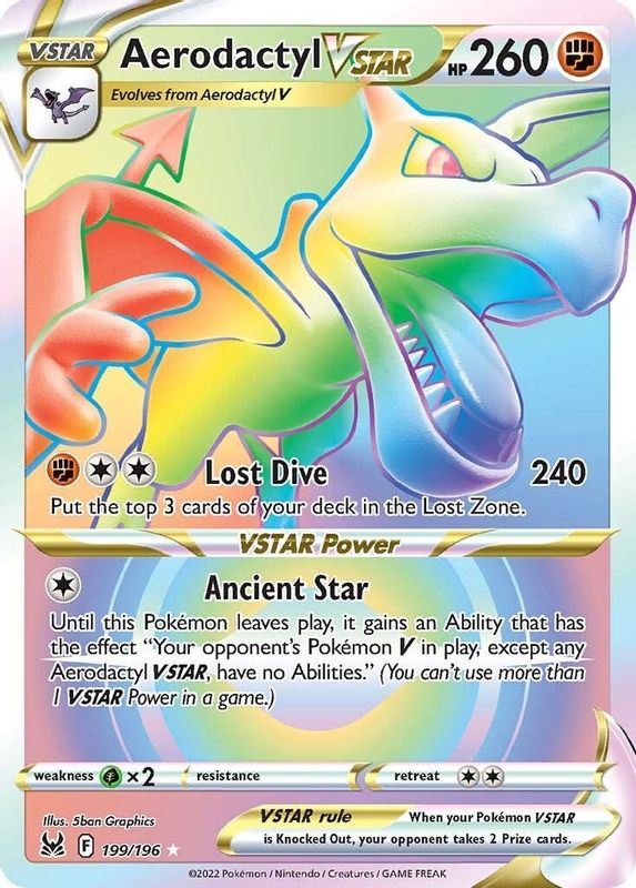 Aerodactyl VSTAR (Secret) - 199/196 - Secret Rare