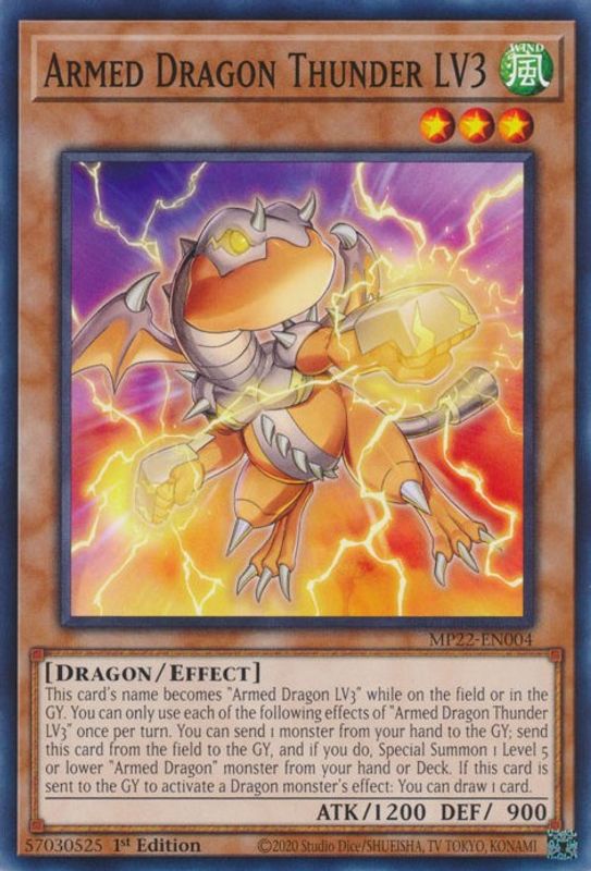 Armed Dragon Thunder LV3 - MP22-EN004 - Common