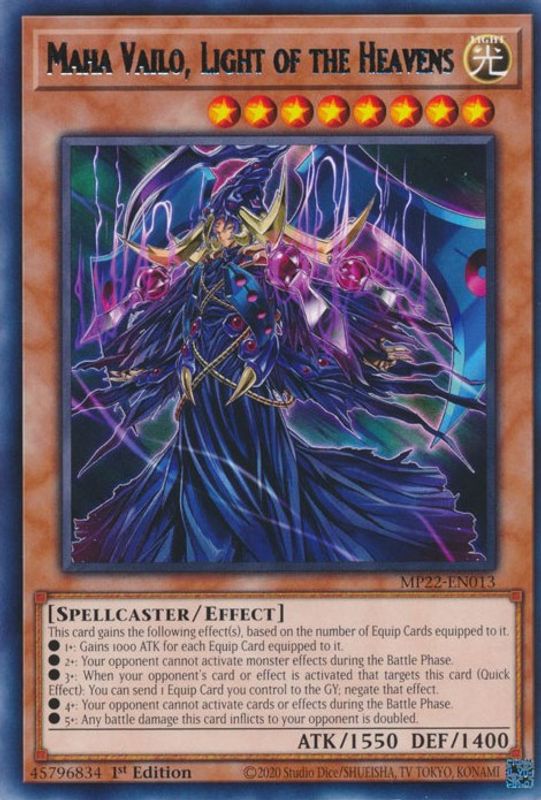 Maha Vailo, Light of the Heavens - MP22-EN013 - Rare