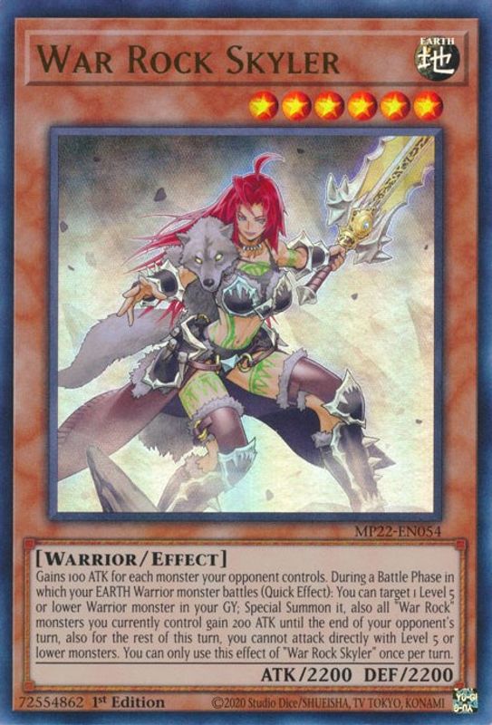 War Rock Skyler - MP22-EN054 - Ultra Rare