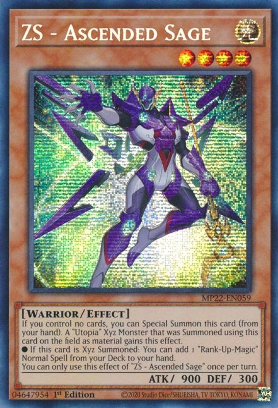 ZS - Ascended Sage - MP22-EN059 - Prismatic Secret Rare