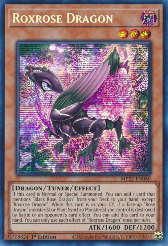 Roxrose Dragon - MP22-EN060 - Prismatic Secret Rare