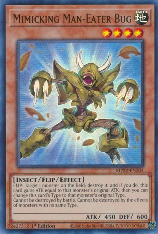 Mimicking Man-Eater Bug - MP22-EN204 - Ultra Rare