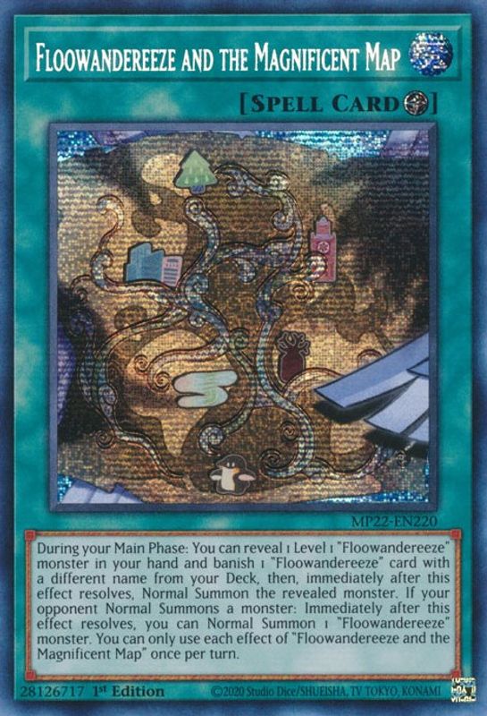 Floowandereeze and the Magnificent Map - MP22-EN220 - Prismatic Secret Rare