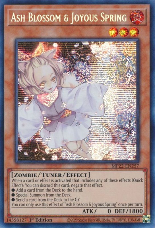 Ash Blossom & Joyous Spring - MP22-EN257 - Prismatic Secret Rare