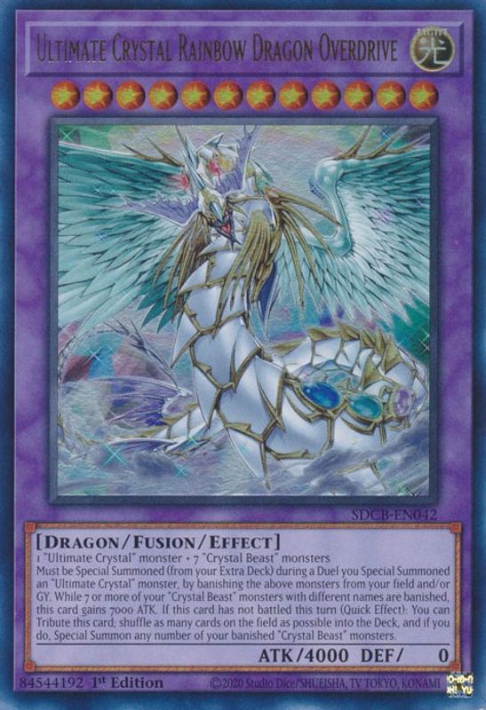 Ultimate Crystal Rainbow Dragon Overdrive - SDCB-EN042 - Ultra Rare