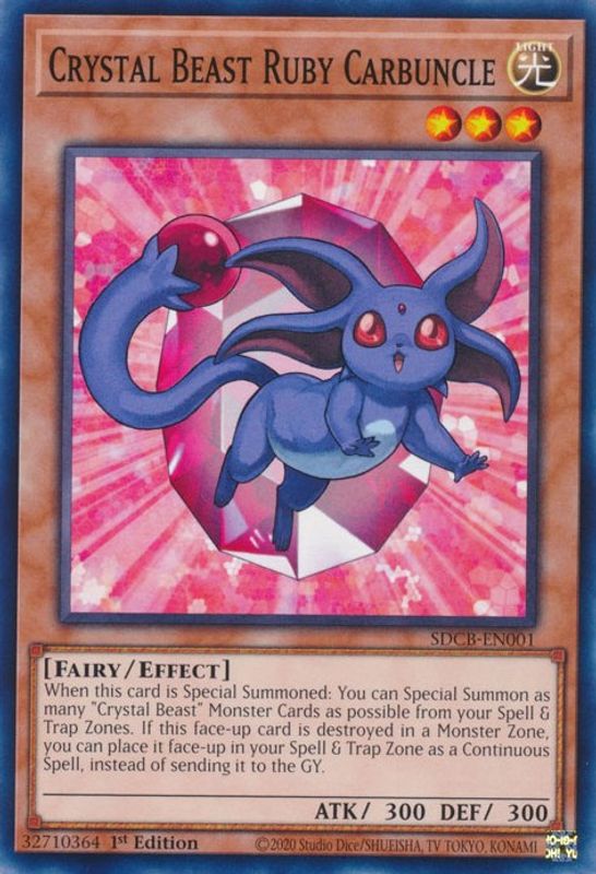 Crystal Beast Ruby Carbuncle - SDCB-EN001 - Common