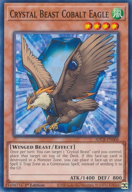 Crystal Beast Cobalt Eagle - SDCB-EN006 - Common