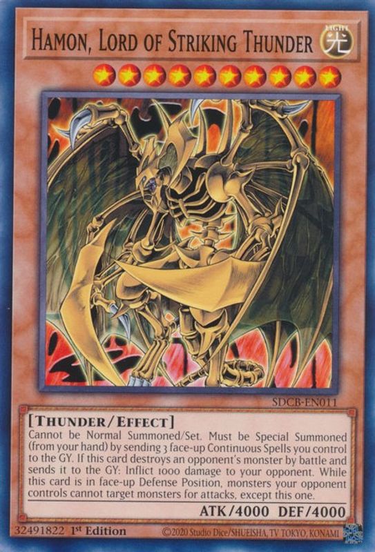 Hamon, Lord of Striking Thunder - SDCB-EN011 - Common