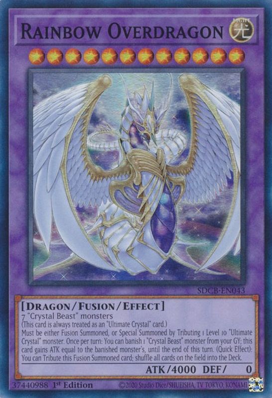 Rainbow Overdragon - SDCB-EN043 - Super Rare