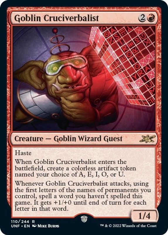 Goblin Cruciverbalist - 110 - Rare