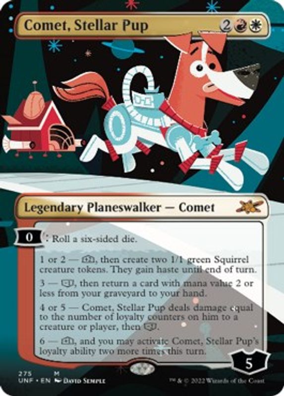 Comet, Stellar Pup (Borderless) - 275 - Mythic