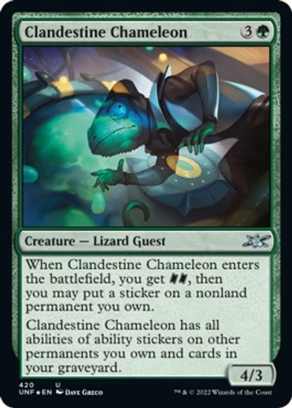 Clandestine Chameleon (Galaxy Foil) - 420 - Uncommon