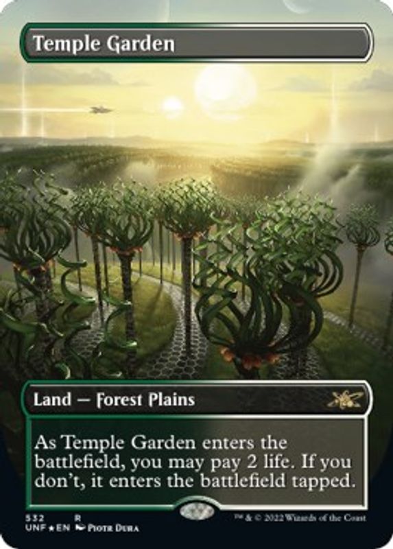 Temple Garden (Borderless) (Galaxy Foil) - 532 - Rare