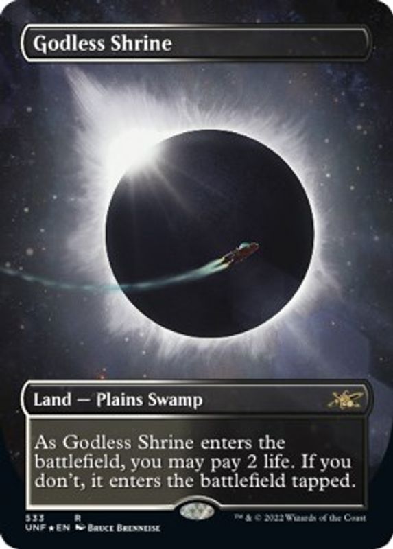 Godless Shrine (Borderless) (Galaxy Foil) - 533 - Rare