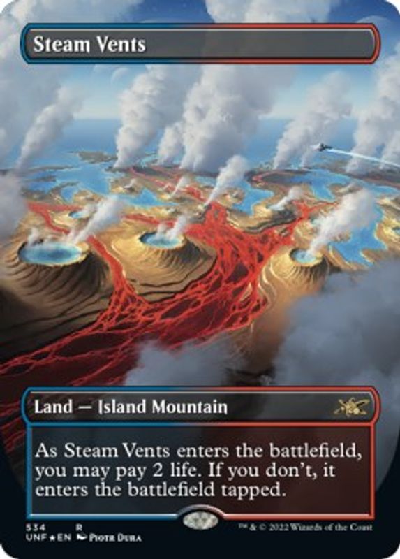 Steam Vents (Borderless) (Galaxy Foil) - 534 - Rare