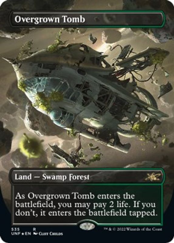 Overgrown Tomb (Borderless) (Galaxy Foil) - 535 - Rare