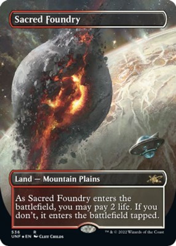 Sacred Foundry (Borderless) (Galaxy Foil) - 536 - Rare